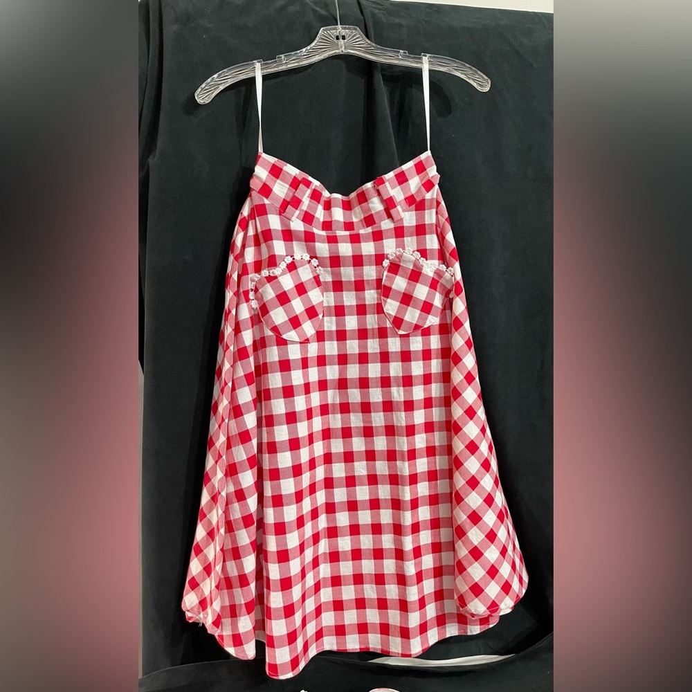 Collectif Heart red gingham set…. Pin up rockabilly